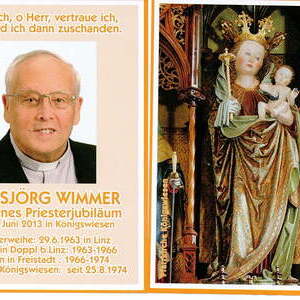 Goldenes Priesterjubiläum - Pfarrer Hansjörg Wimmer