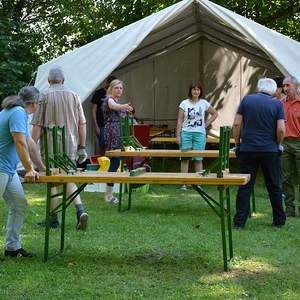 Vorbereitungen für das Pfarrfest