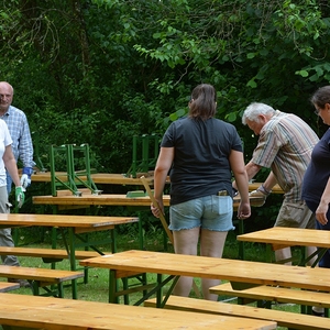 Vorbereitungen für das Pfarrfest
