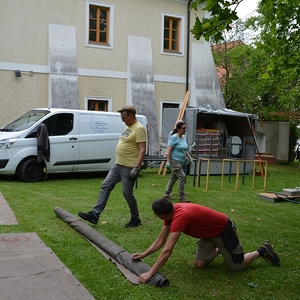 Vorbereitungen für das Pfarrfest